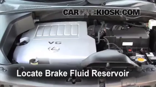 2008 Lexus RX350 3.5L V6 Líquido de frenos Agregar fluido